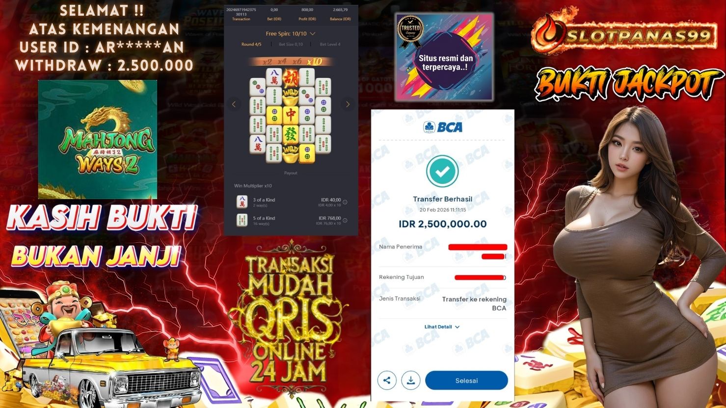 SLOTPANAS99 JACKPOT SLOT MAHJONG WAYS 2